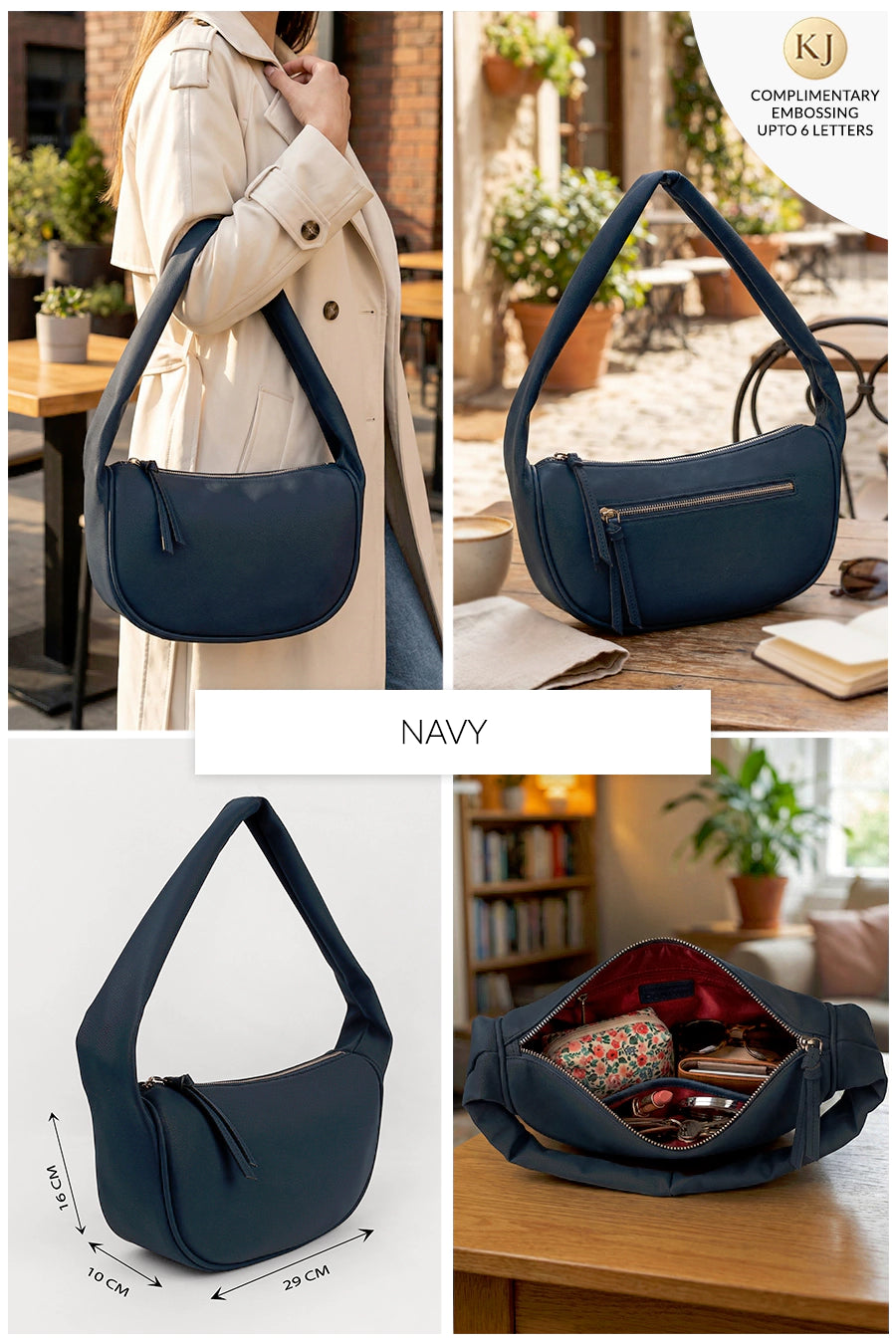 Cushy Vegan Leather Shoulder Bag
