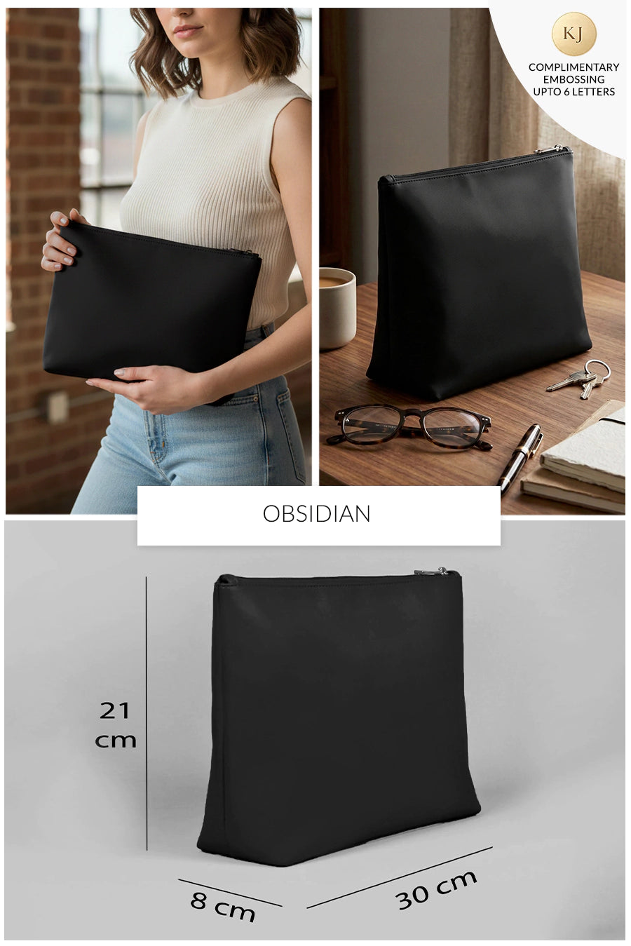 Slindon Medium Vegan Leather Toiletry Pouch