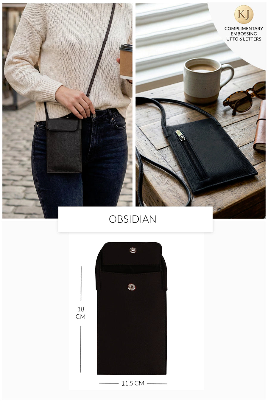 Walky Vegan Leather Mobile Sling Bag