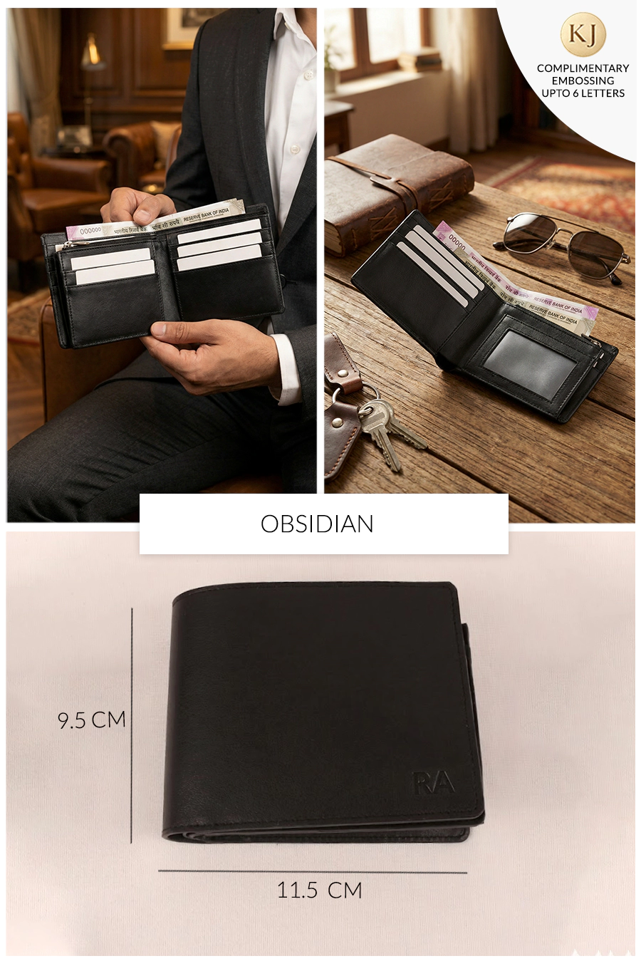 Leonardo Vegan Leather Men Bifold Wallet 🏆 #1 Bestseller | Loved by 1000+ Customers
