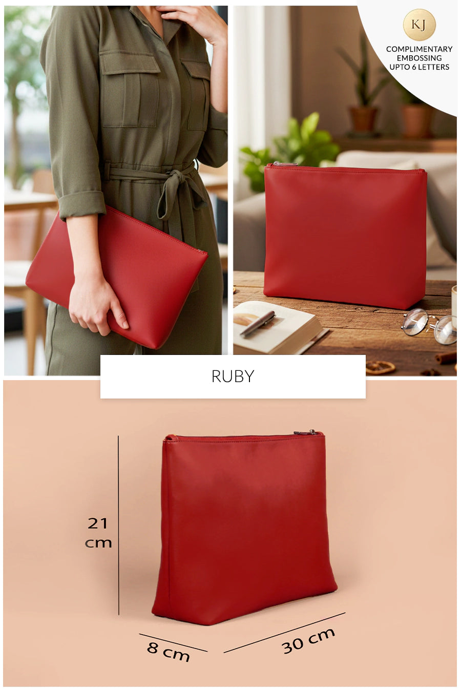 Slindon Medium Vegan Leather Toiletry Pouch