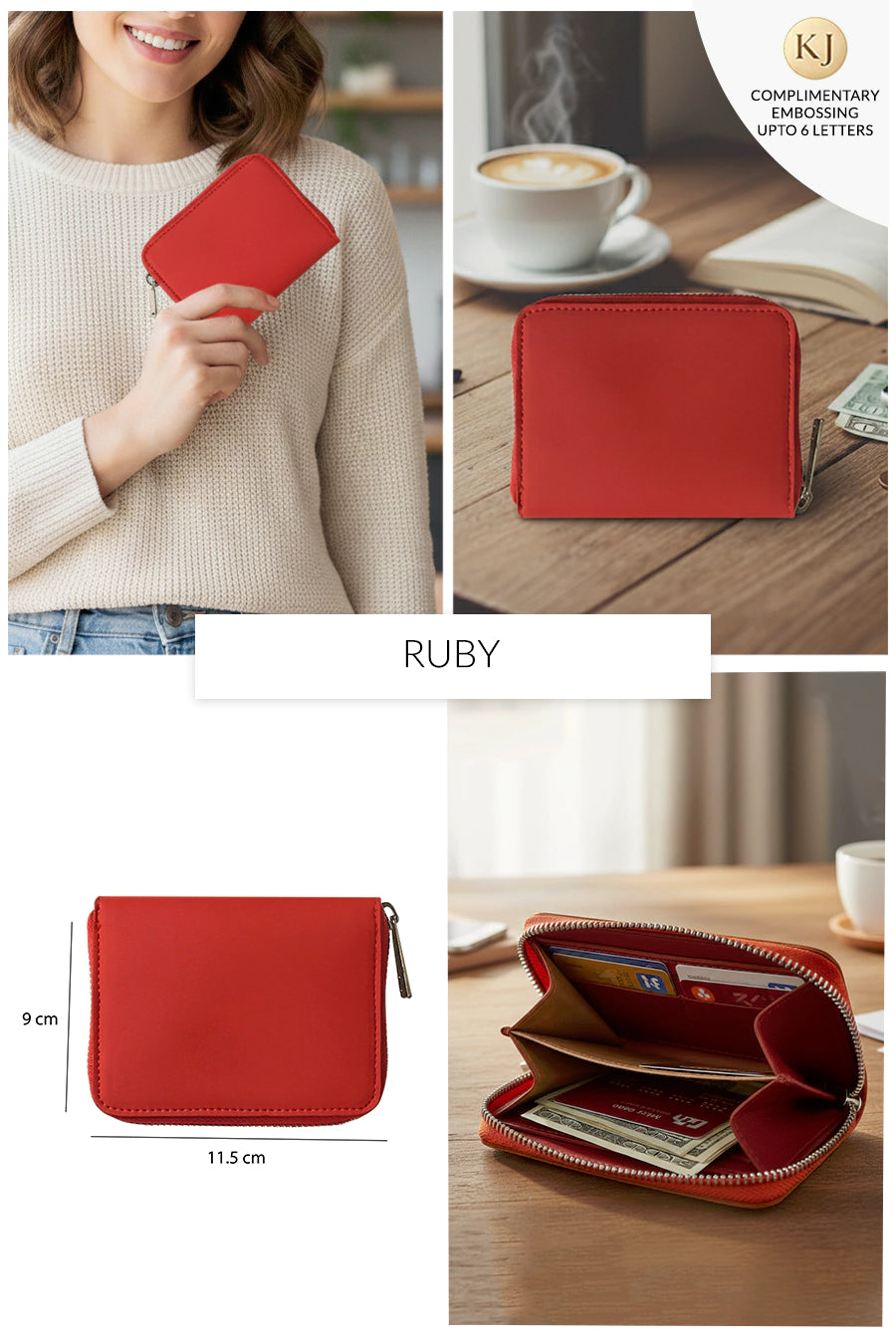 Alexandra Vegan Leather Wallet thumbnail 5