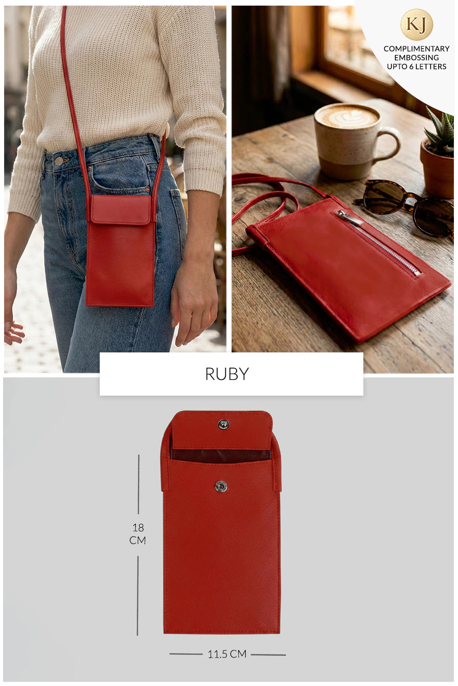 Walky Vegan Leather Mobile Sling Bag