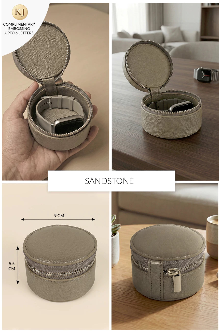 Rogate Medium Vegan Leather Watch Case 🏆 #1 Bestseller | Loved by 1000+ Customers THE HOUSE OF GANGES