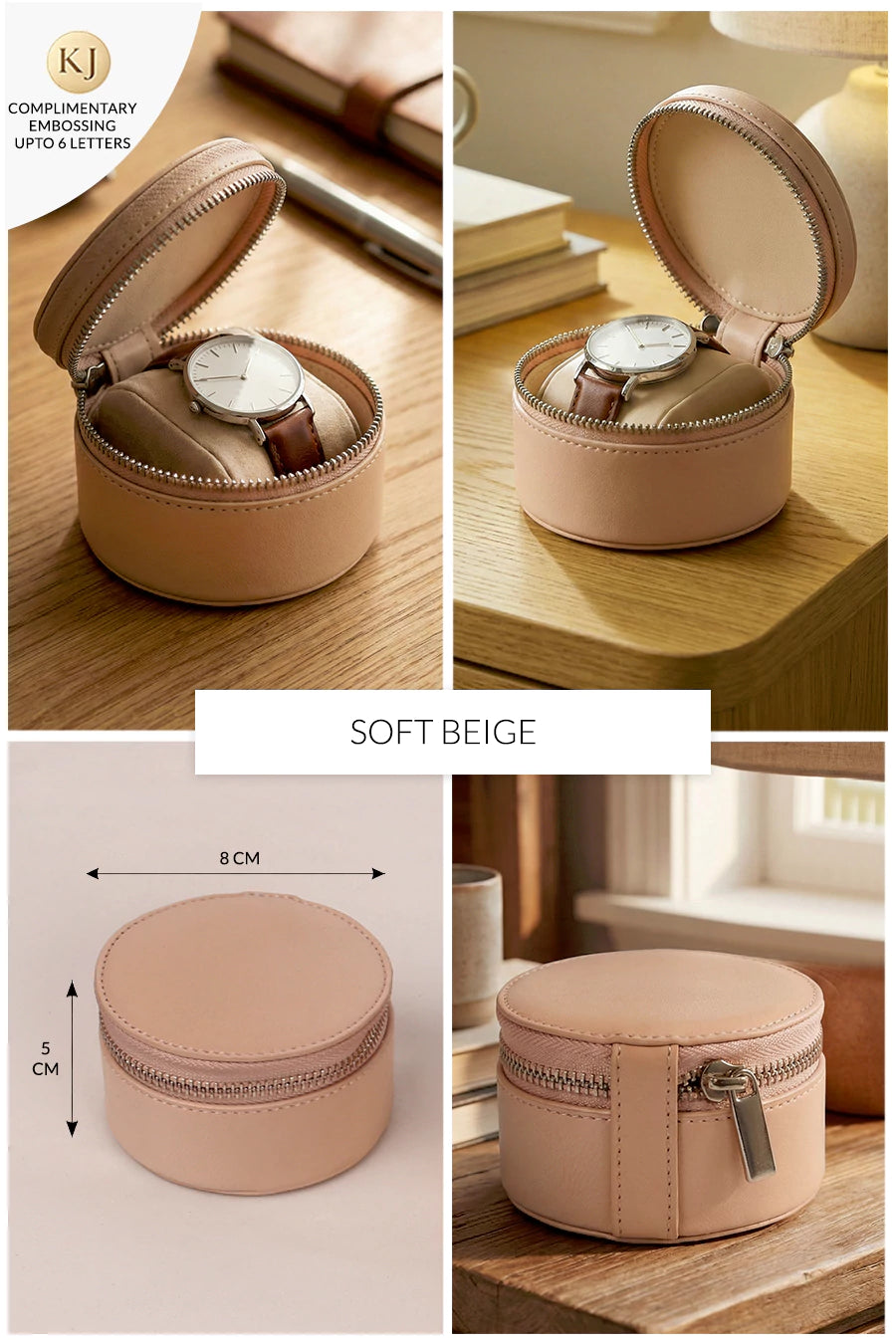 Rogate Small Vegan Leather Watch Case 🏆 #1 Bestseller | Loved by 1000+ Customers THE HOUSE OF GANGES