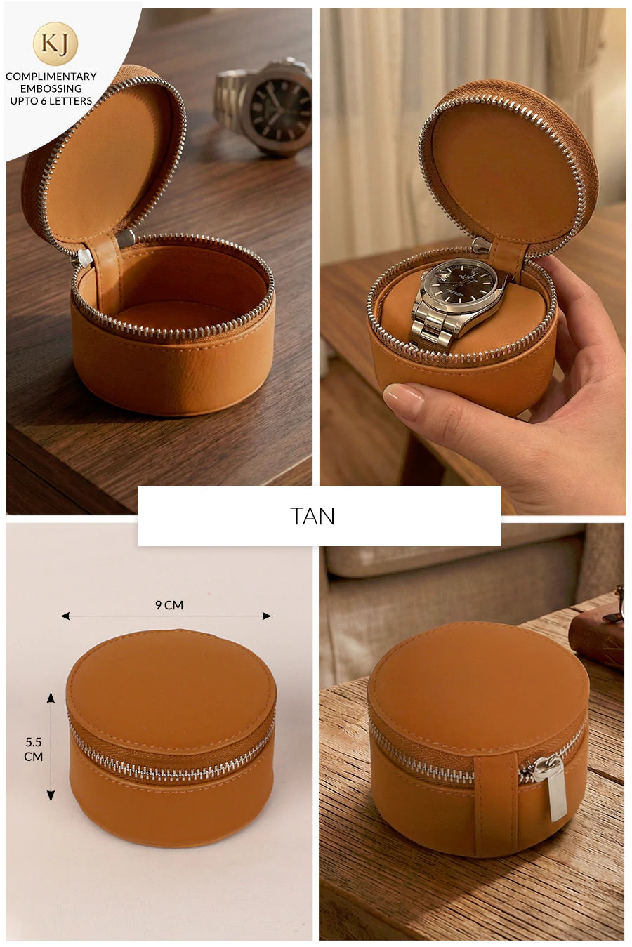 Rogate Medium Vegan Leather Watch Case 🏆 #1 Bestseller | Loved by 1000+ Customers THE HOUSE OF GANGES