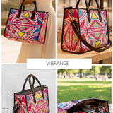 Charlotte Handloom Box Tote Bag THE HOUSE OF GANGES