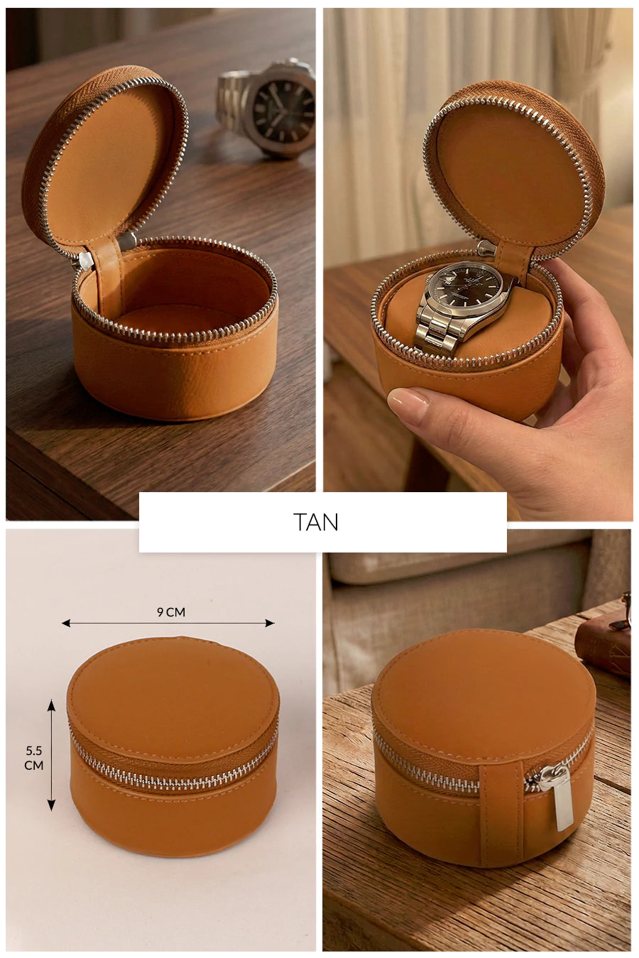 Rogate Medium Vegan Leather Watch Case 🏆 #1 Bestseller | Loved by 1000+ Customers