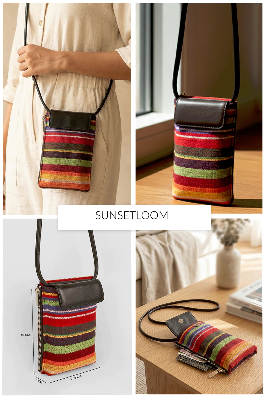 Grace Handloom Mobile Sling 🏆 #1 Bestseller | Loved by 1000+ Customers THE HOUSE OF GANGES