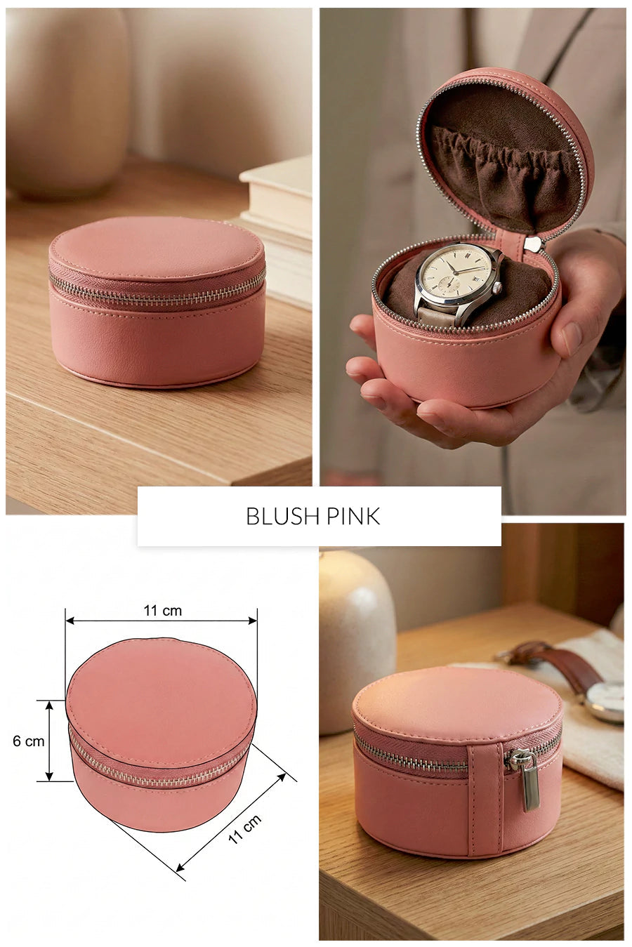 Rogate Large Vegan Leather Watch Case 🏆 #1 Bestseller | Loved by 1000+ Customers THE HOUSE OF GANGES