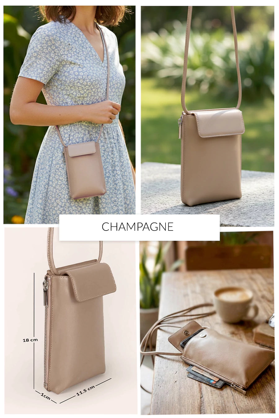 Grace Vegan Leather Mobile Sling 🏆 #1 Bestseller | Loved by 1000+ Customers THE HOUSE OF GANGES