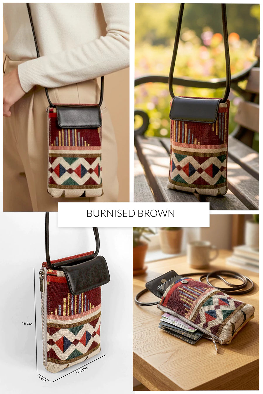 Grace Handloom Mobile Sling 🏆 #1 Bestseller | Loved by 1000+ Customers THE HOUSE OF GANGES