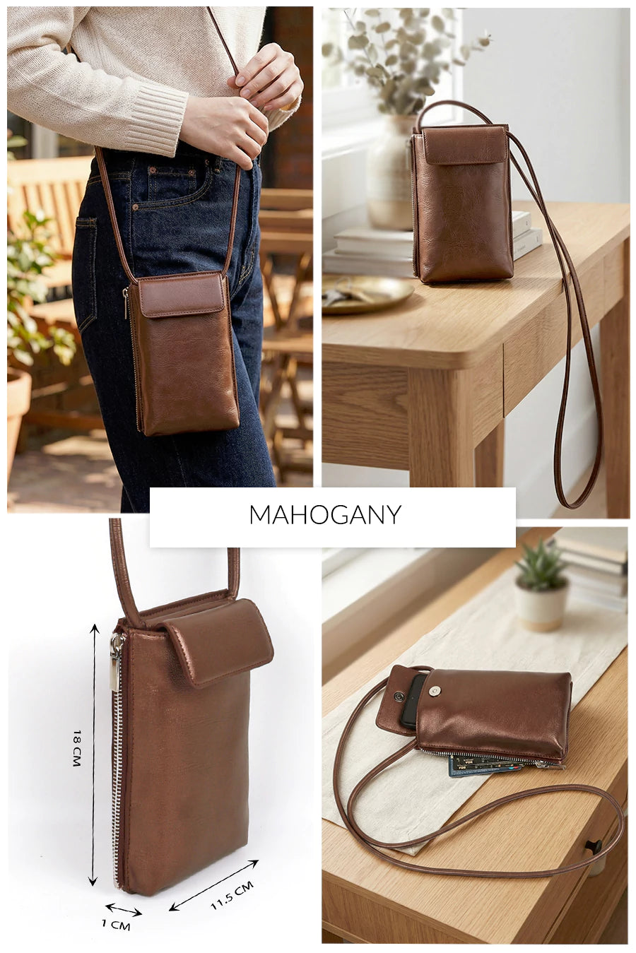 Grace Vegan Leather Mobile Sling 🏆 #1 Bestseller | Loved by 1000+ Customers THE HOUSE OF GANGES