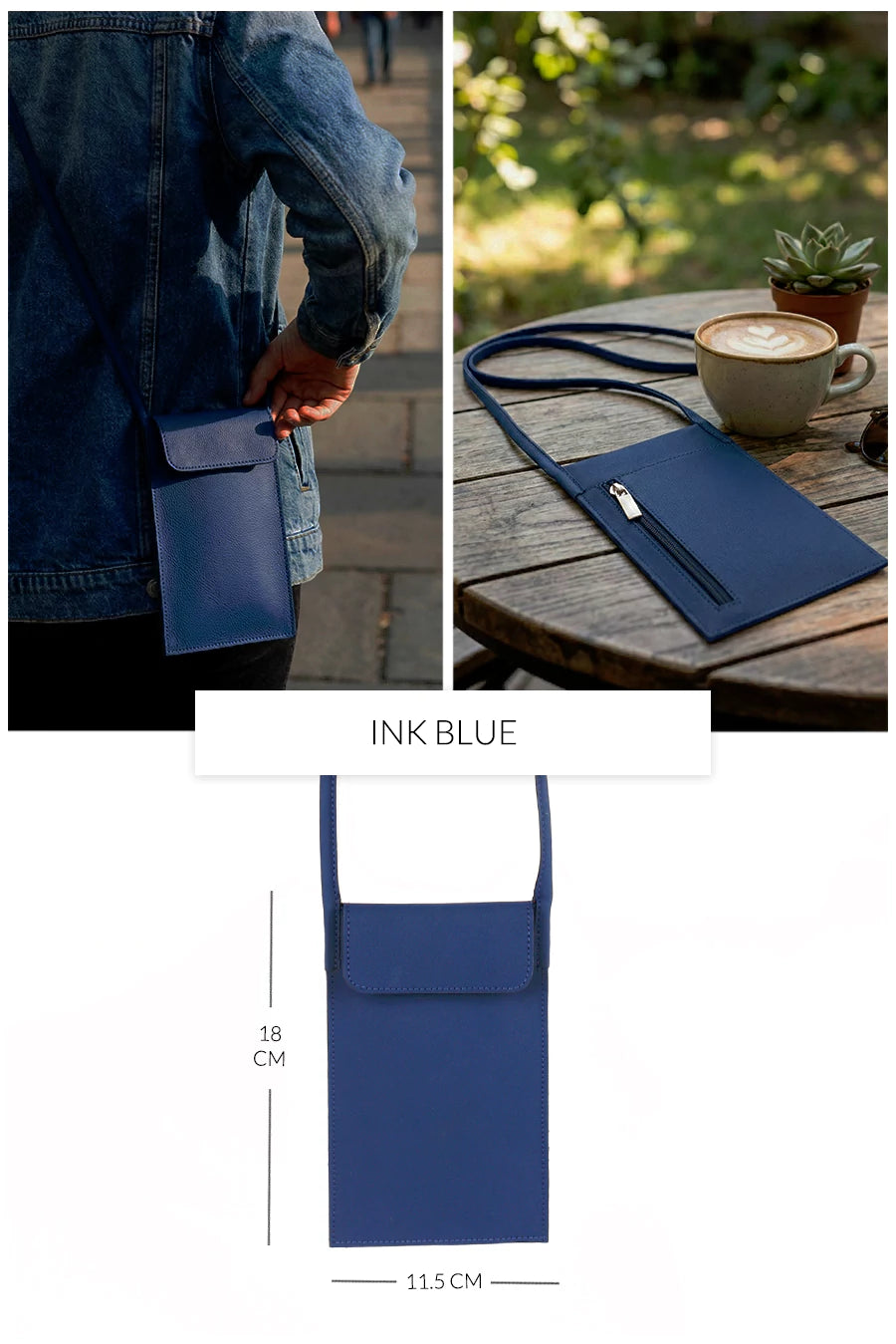 Walky Vegan Leather Mobile Sling Bag THE HOUSE OF GANGES