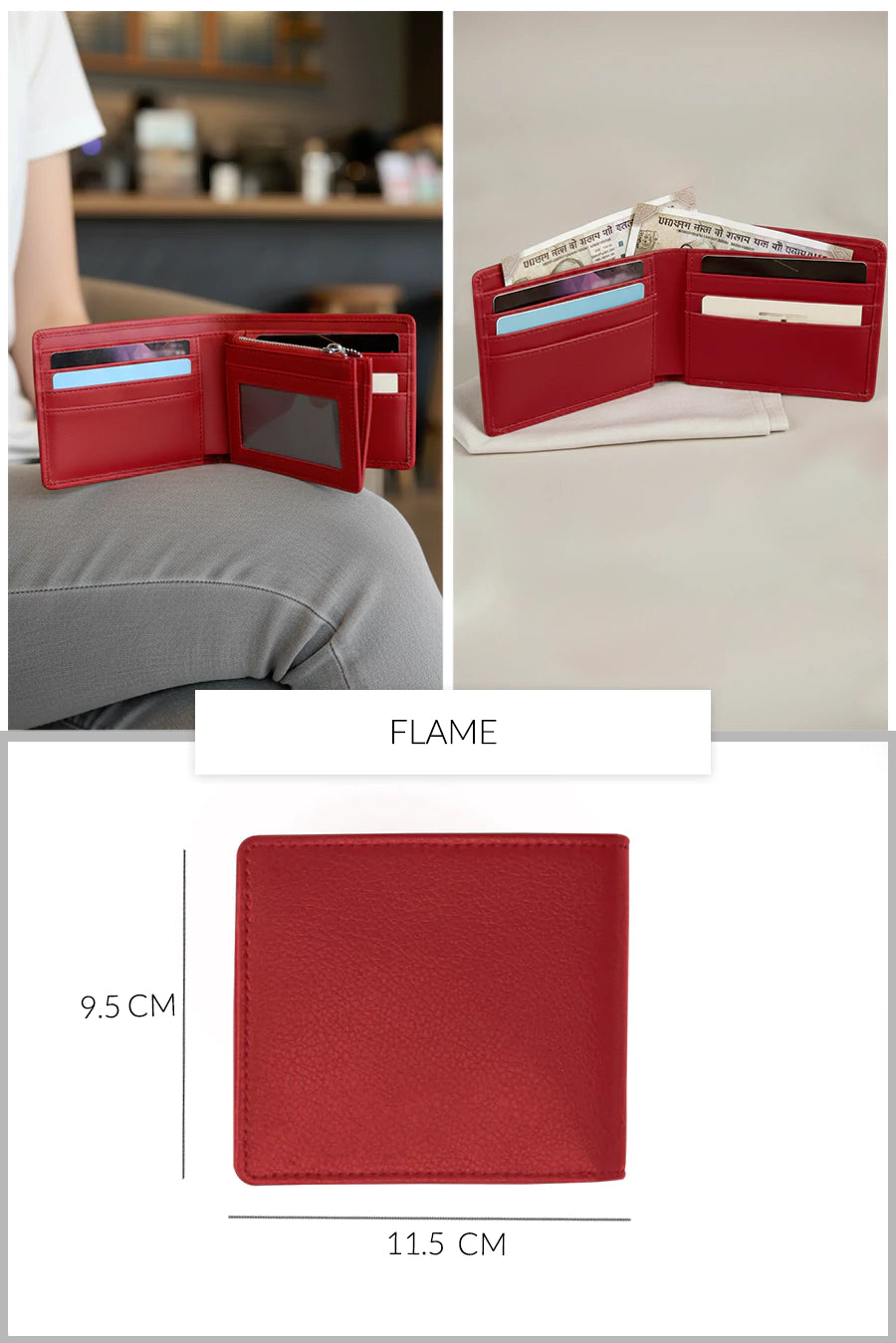 Leonardo Vegan Leather Men Bifold Wallet 🏆 #1 Bestseller | Loved by 1000+ Customers