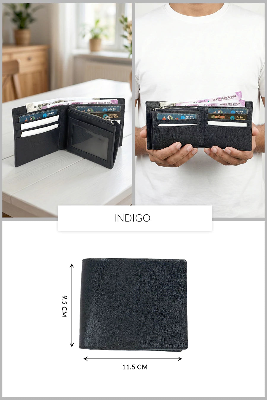 Leonardo Vegan Leather Men Bifold Wallet 🏆 #1 Bestseller | Loved by 1000+ Customers