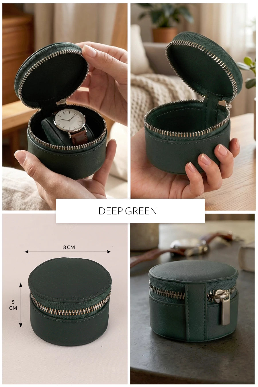 Rogate Small Vegan Leather Watch Case 🏆 #1 Bestseller | Loved by 1000+ Customers