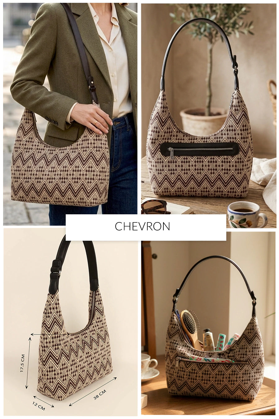 Katie Medium Handloom Shoulder Bag