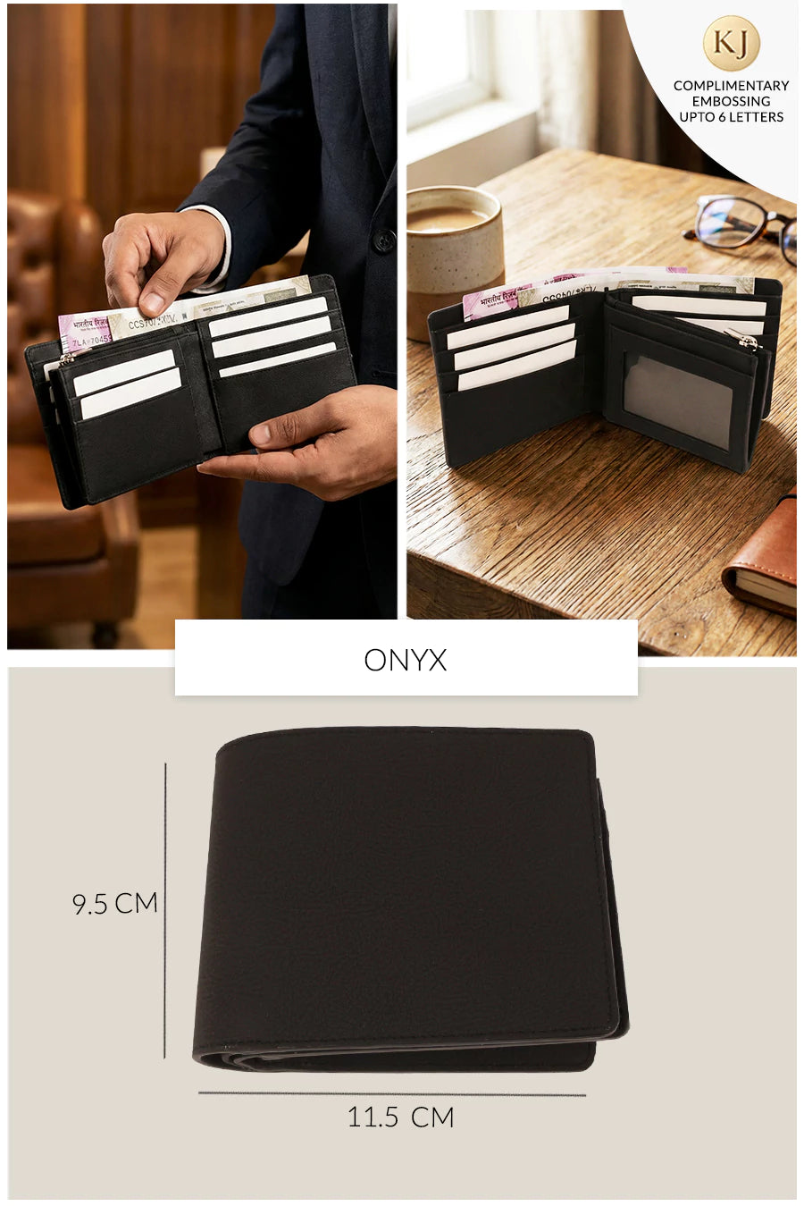 Leonardo Vegan Leather Men Bifold Wallet 🏆 #1 Bestseller | Loved by 1000+ Customers THE HOUSE OF GANGES