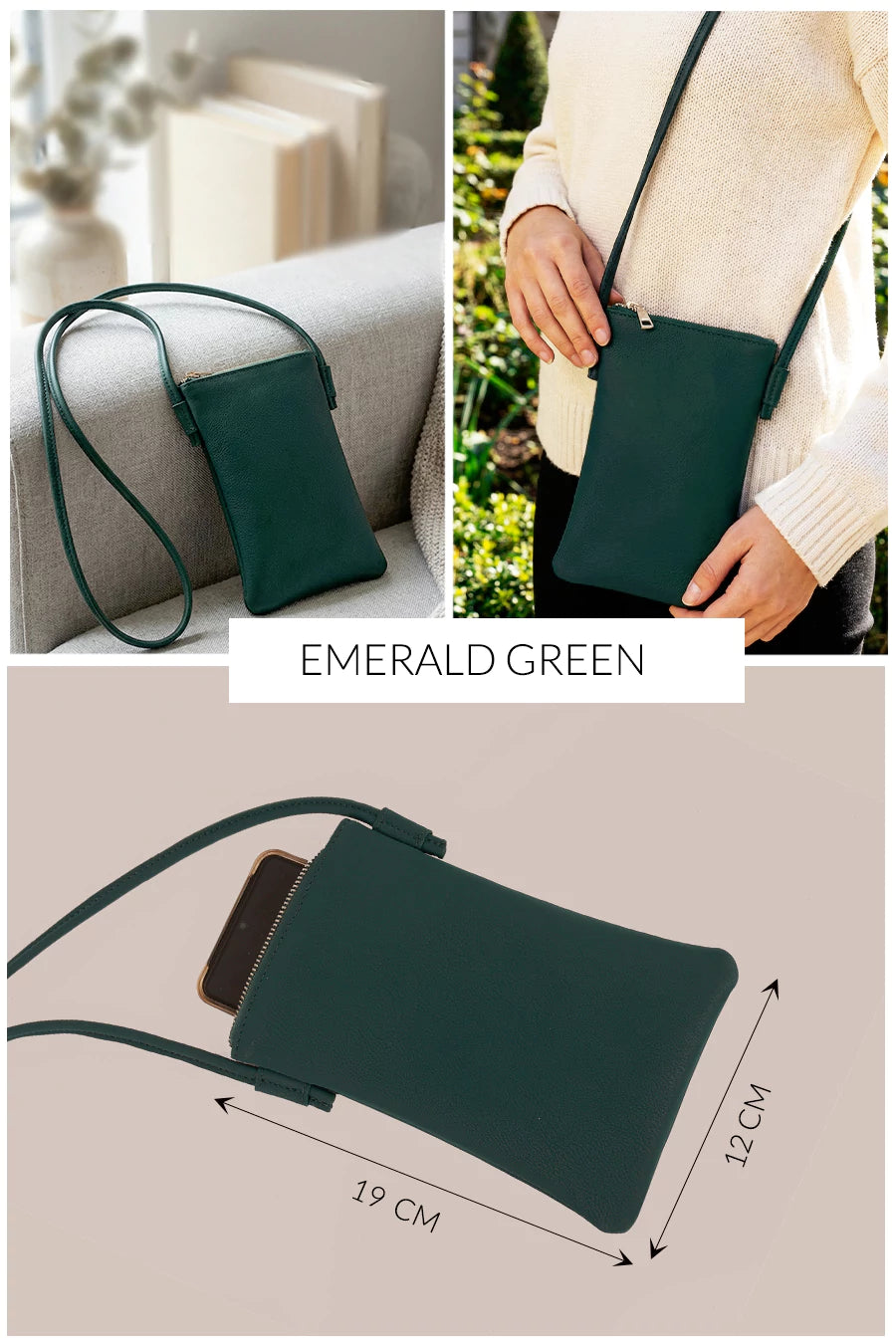 Lify Mobile Sling in Cruelty-Free PU Leather | The House of Ganges
