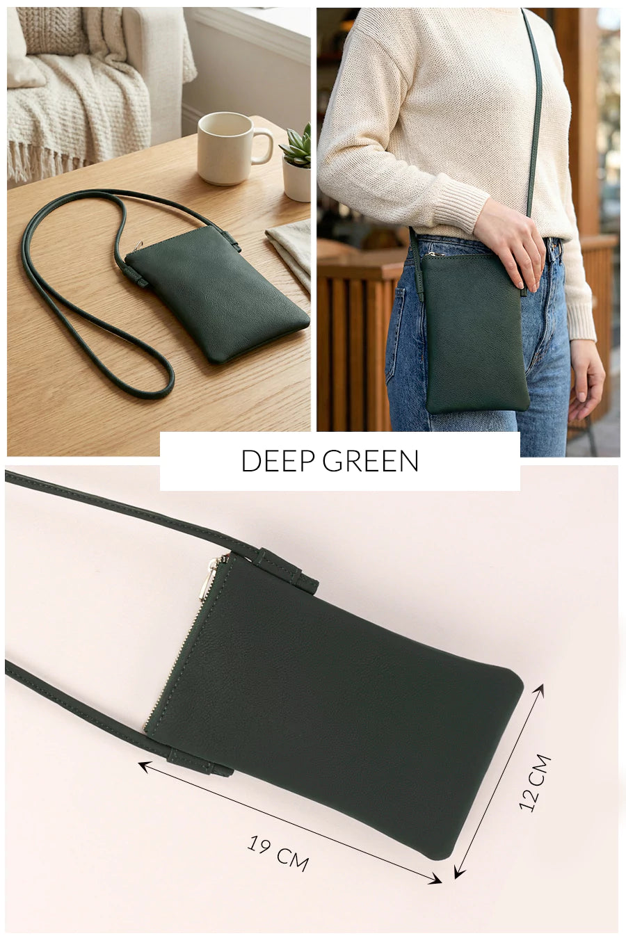 Lify Mobile Sling in Cruelty-Free PU Leather | The House of Ganges