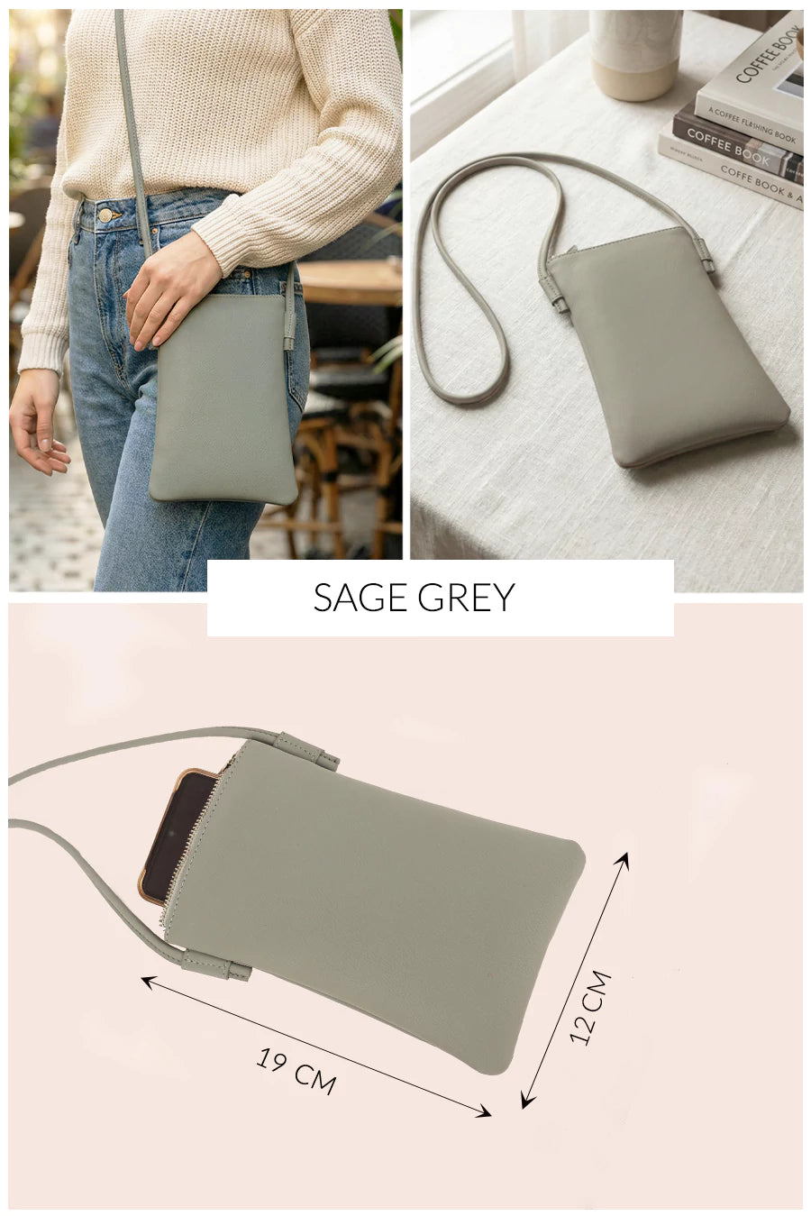 Lify Mobile Sling Vegan Leather THE HOUSE OF GANGES
