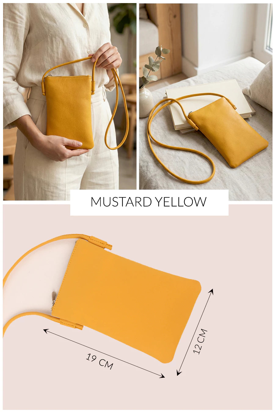 Lify Mobile Sling in Cruelty-Free PU Leather | The House of Ganges