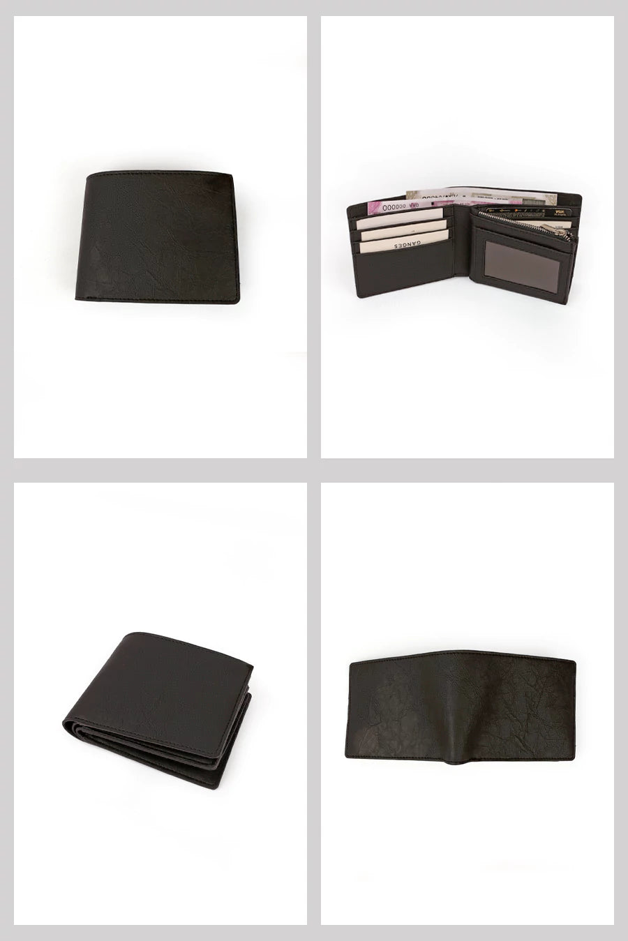 Leonardo Vegan Leather Men Bifold Wallet