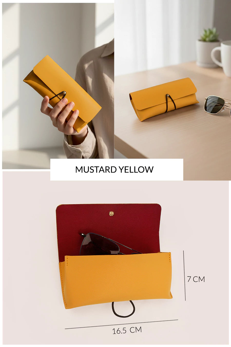 Newell Slim Vegan Leather Sunglass Case 🏆 #1 Bestseller | Loved by 1000+ Customers