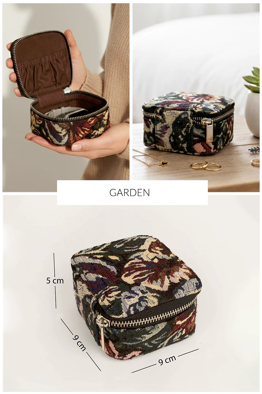 Square Jewellery Case Handloom THE HOUSE OF GANGES