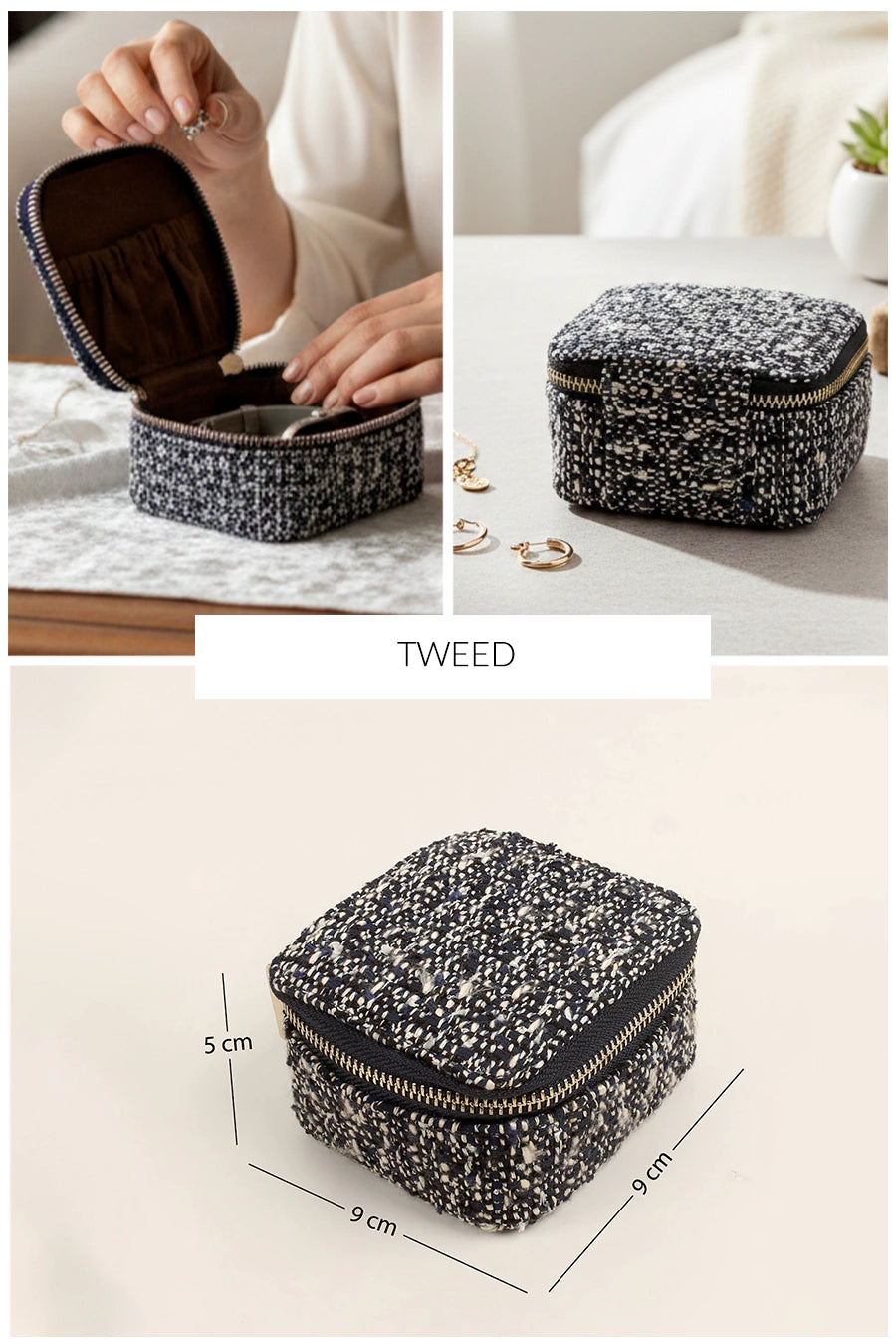 Square Jewellery Case Handloom THE HOUSE OF GANGES