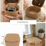 Vegan Leather Jewellery Case Square