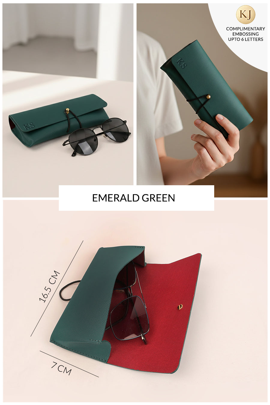 Newell Slim Vegan Leather Sunglass Case 🏆 #1 Bestseller | Protects sunglasses from scratches & damage — slim daily essential
