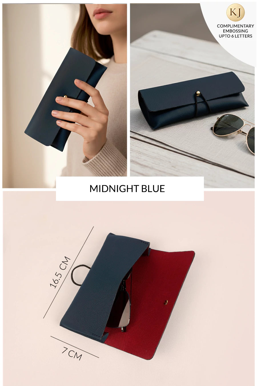 Newell Slim Vegan Leather Sunglass Case 🏆 #1 Bestseller | Protects sunglasses from scratches & damage — slim daily essential THE HOUSE OF GANGES