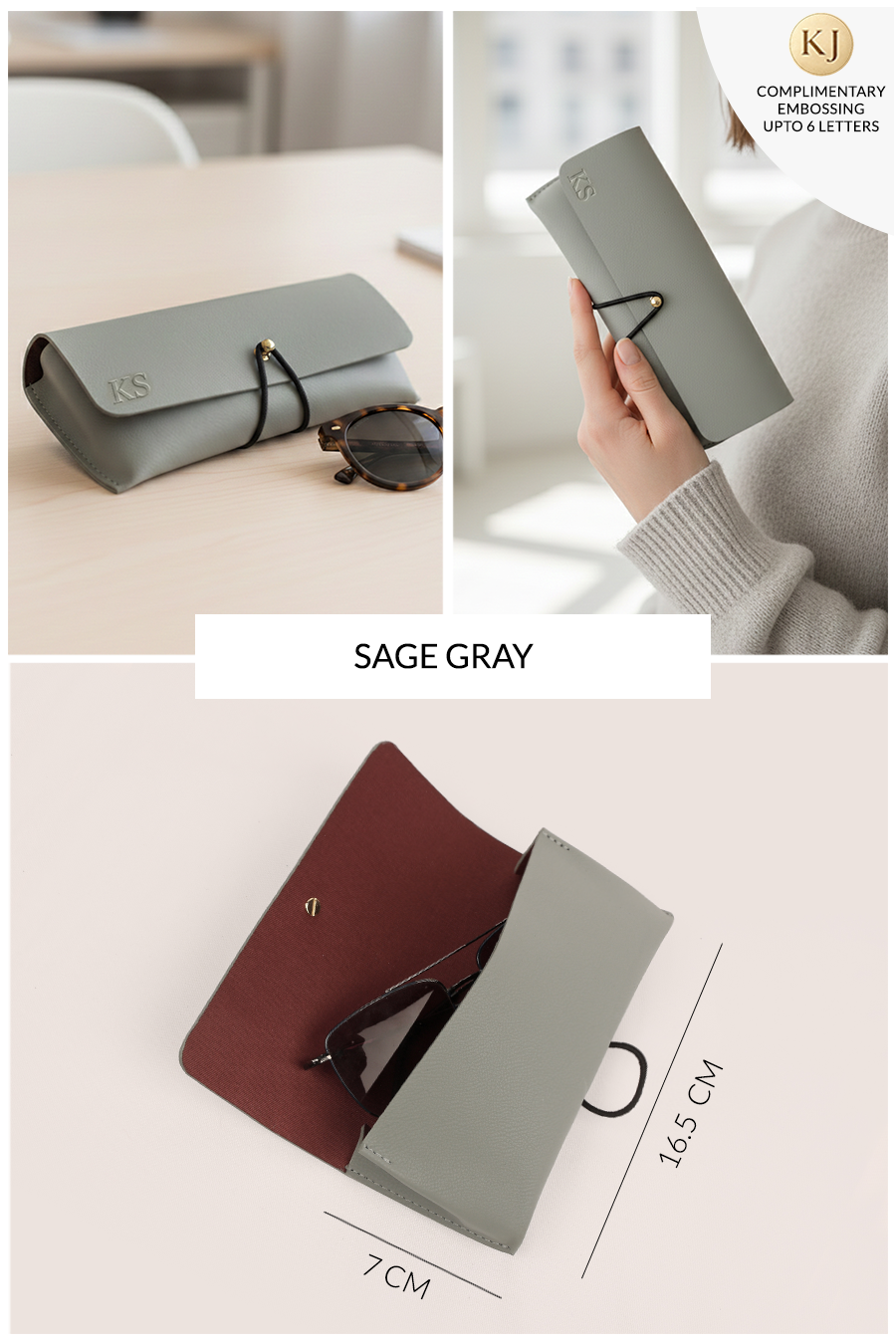 Newell Slim Vegan Leather Sunglass Case 🏆 #1 Bestseller | Protects sunglasses from scratches & damage — slim daily essential