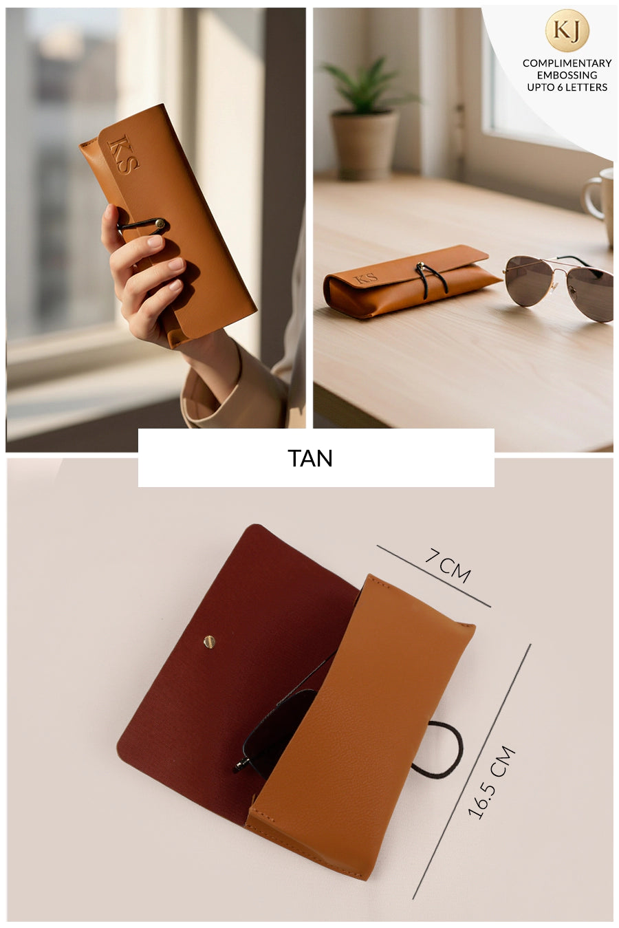 Newell Slim Vegan Leather Sunglass Case 🏆 #1 Bestseller | Protects sunglasses from scratches & damage — slim daily essential