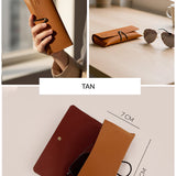 Newell Slim Vegan Leather Sunglass Case 🏆 #1 Bestseller | Protects sunglasses from scratches & damage — slim daily essential