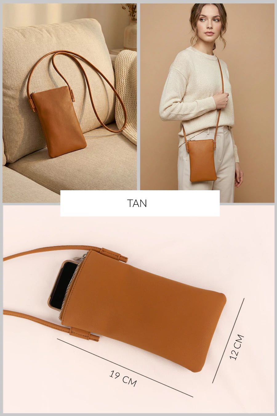 Lify Mobile Sling Vegan Leather THE HOUSE OF GANGES