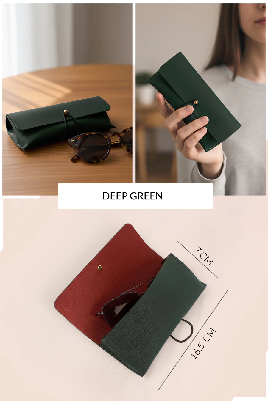 Newell Slim Vegan Leather Sunglass Case 🏆 #1 Bestseller | Loved by 1000+ Customers