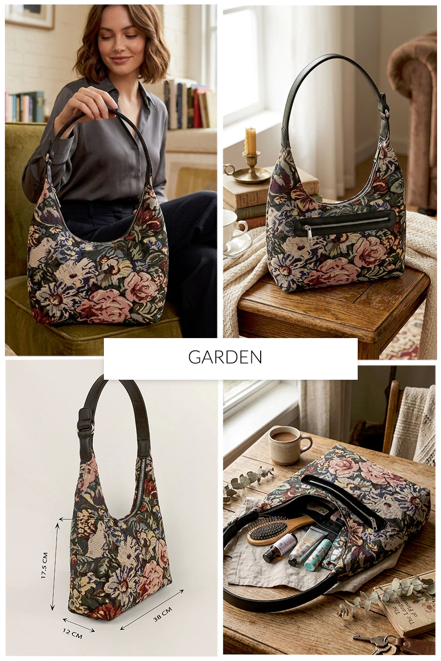 Katie Medium Handloom Shoulder Bag