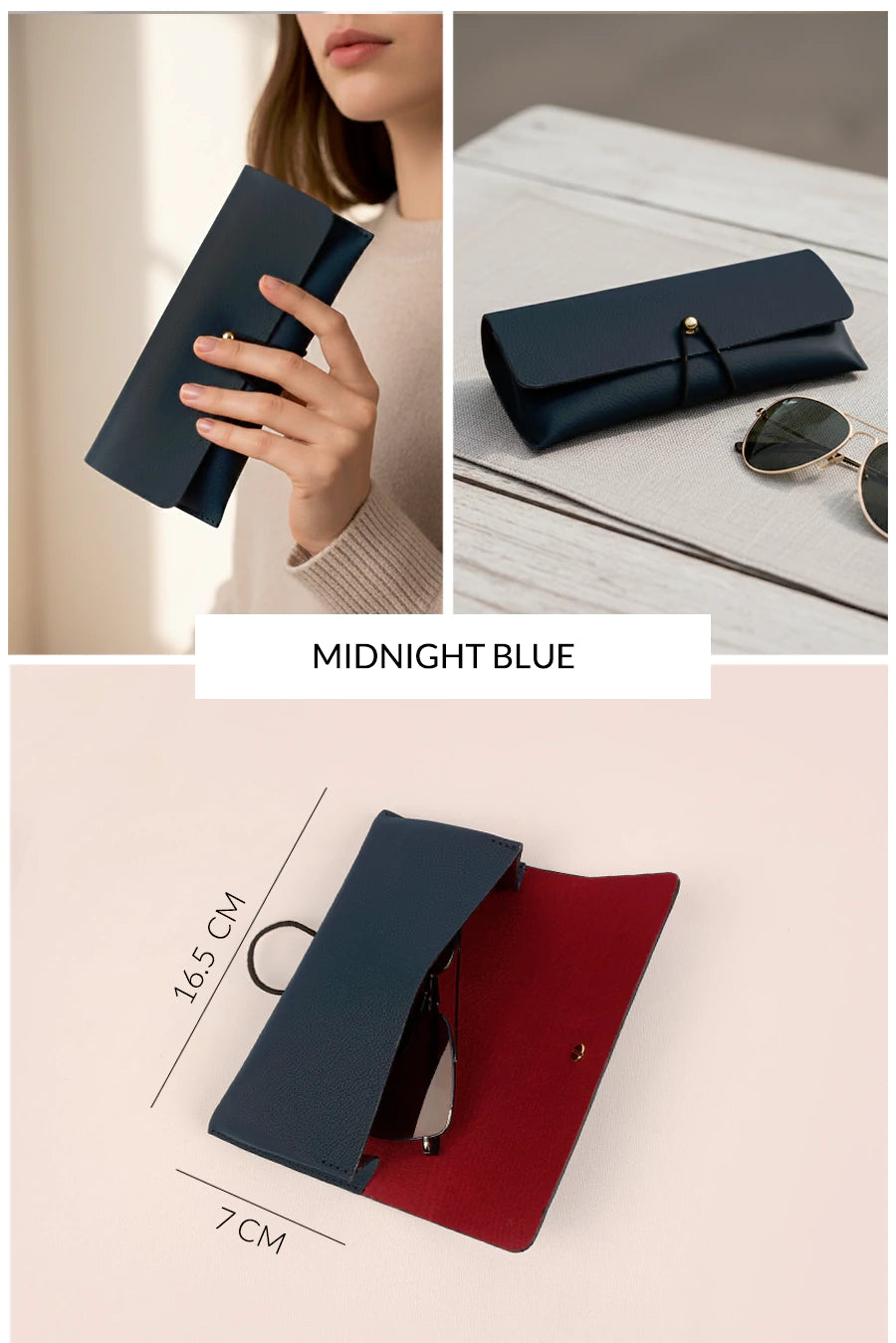 Newell Slim Vegan Leather Sunglass Case 🏆 #1 Bestseller | Loved by 1000+ Customers