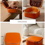 Vegan Leather Jewellery Case Square