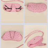 Jace Sunglass Cover with Sling Vegan Leather Ost Pink Details