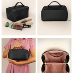 Emi Vegan Leather Toiletry Pouch THE HOUSE OF GANGES