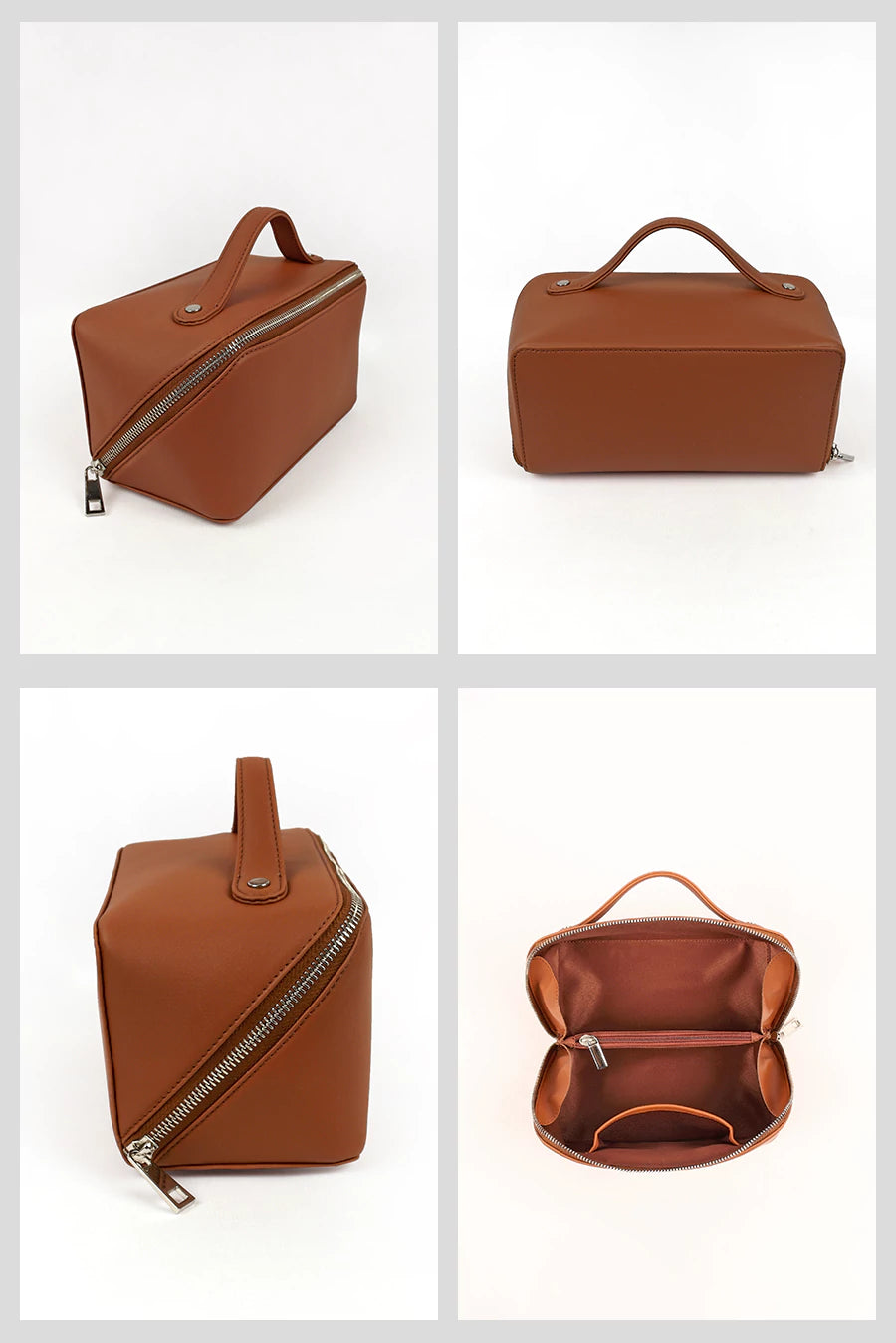 Emi Vegan Leather Toiletry Pouch THE HOUSE OF GANGES