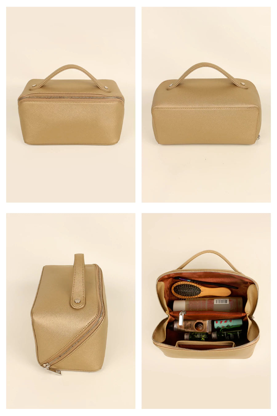 Emi Vegan Leather Toiletry Pouch