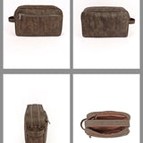 The Vegan Leather Travel Toiletry Pouch