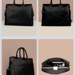 Will Vegan Leather Laptop Bag Vanta Black Details