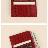 Vegan Leather James Card Holder Ost Red Details