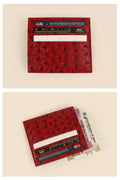 Vegan Leather James Card Holder Ost Red Details